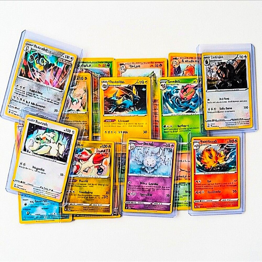Pokémon Card Lot Mixed Vintage Base Set Jungle & Modern Holos Rare Uncommon EUC